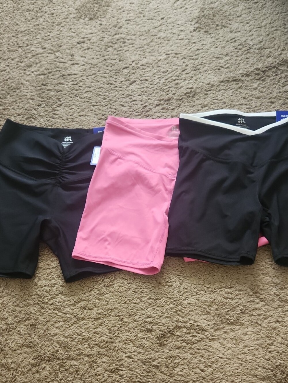 JoyLab High-Rise Womens Bike Shorts Lot Of 3 in Pink and Black NEW NWT Small - Picture 11 of 14